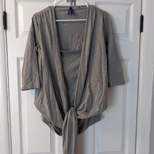 Seraphine gray maternity skin to skin shirt